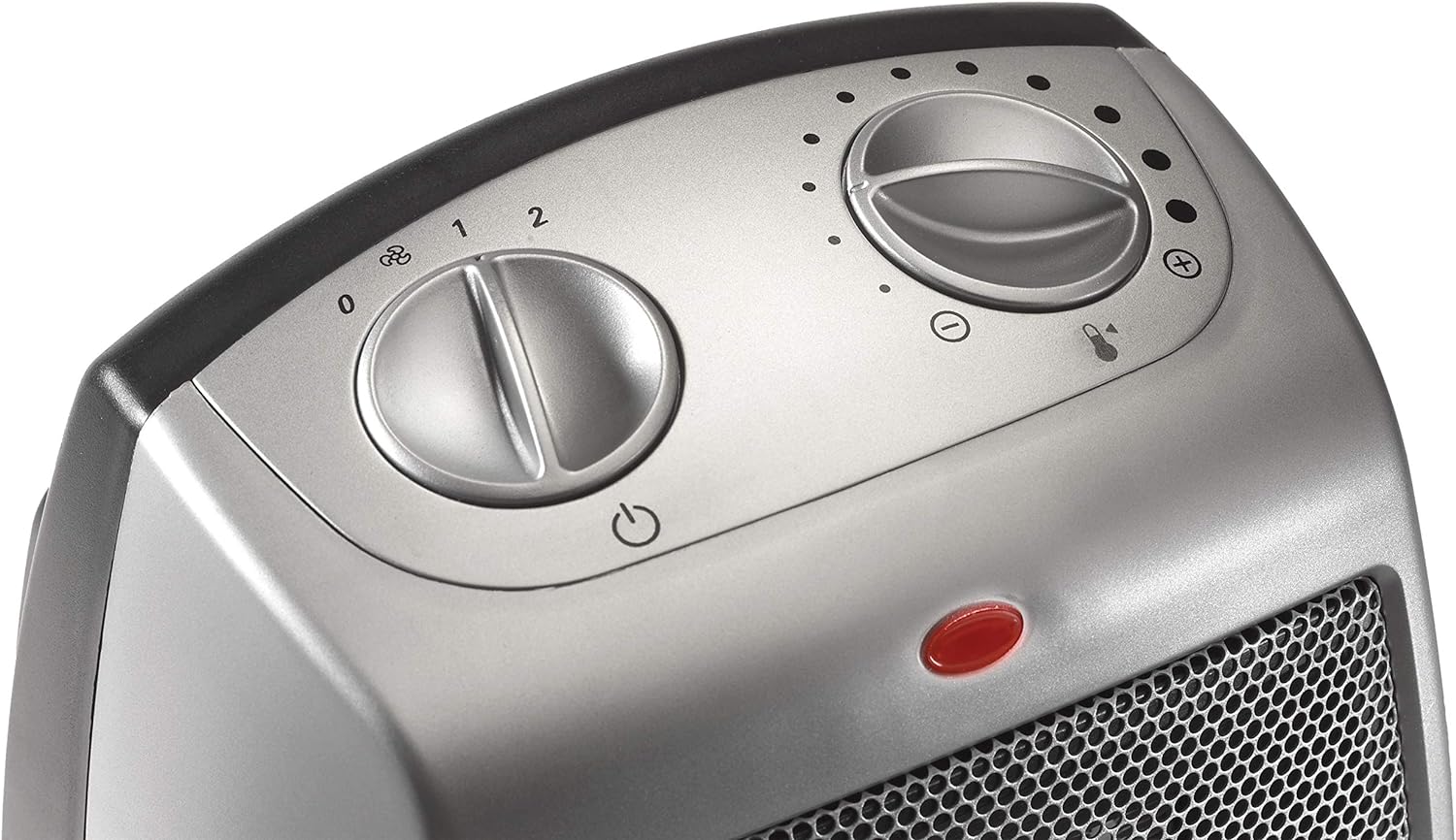 Lasko Ceramic Adjustable Thermostat Space Heater, Portable, Silver & White U641