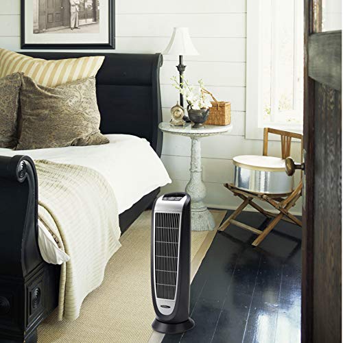 Lasko 5160 Ceramic Tower Heater with Remote Control, Black Q9524