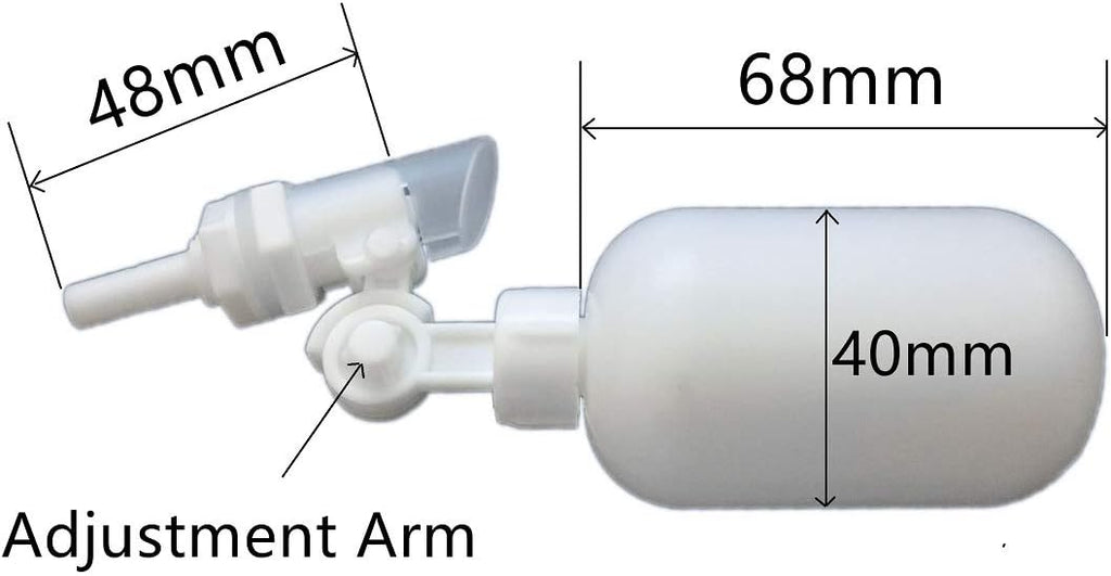MATTOX 1/4 inch Plastic Adjustable Float Valve for Aquarium RO System K219833