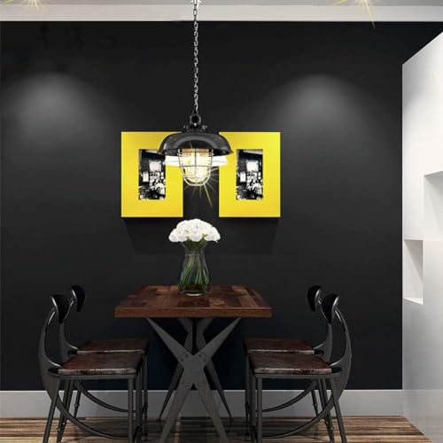 Livelynine Black Peel and Stick Wallpaper U957