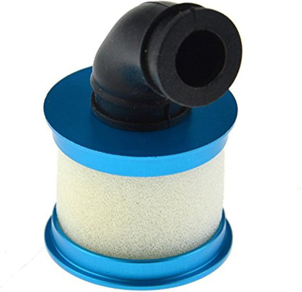 RC Aluminum Capped Air Filter Element Sponge 04104 Upgrade Parts for 1/10 RC Nitro Truck Buggy (Blue) Q81701