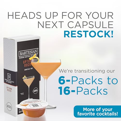 Bartesian Premium Cocktail Machine with 6 Flavor Capsules H49234