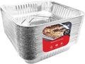 Stock Your Home 9x9 Aluminum Foil Pans - 8.75" L Rim (30 Pack) Square Tins for Toaster Oven- Cooking Lasagna, Casserole, and doing Food Prep - Disposable Baking Pan for Cake or Brownie Dish