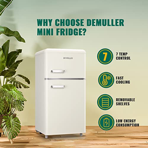 DEMULLER Retro Mini Fridge Freestanding P54253