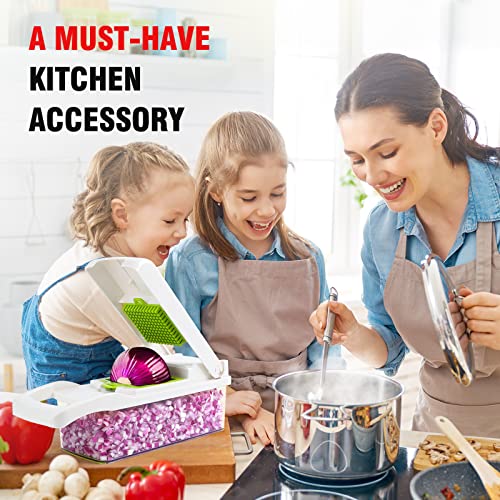 Vegetable Chopper 14 in 1 with 8 Blades, Grey W44413