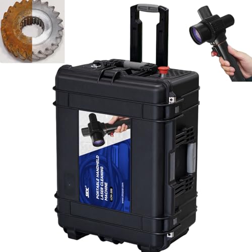 WTTTOOLS Pulsed Laser Cleaning Machine Portable Laser Rust Removal Laser Cleaner 110V-240V Handheld Fiber Laser Cleaner for Rust Oil Paint Graffiti Removal