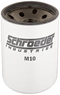 Schroeder M10 Spin-on Hydraulic Filter Element, Cellulose, Removes Rust, Metallic Debris, Fibers, Dirt; 10.5" Height, 5.0" OD, 10 Micron