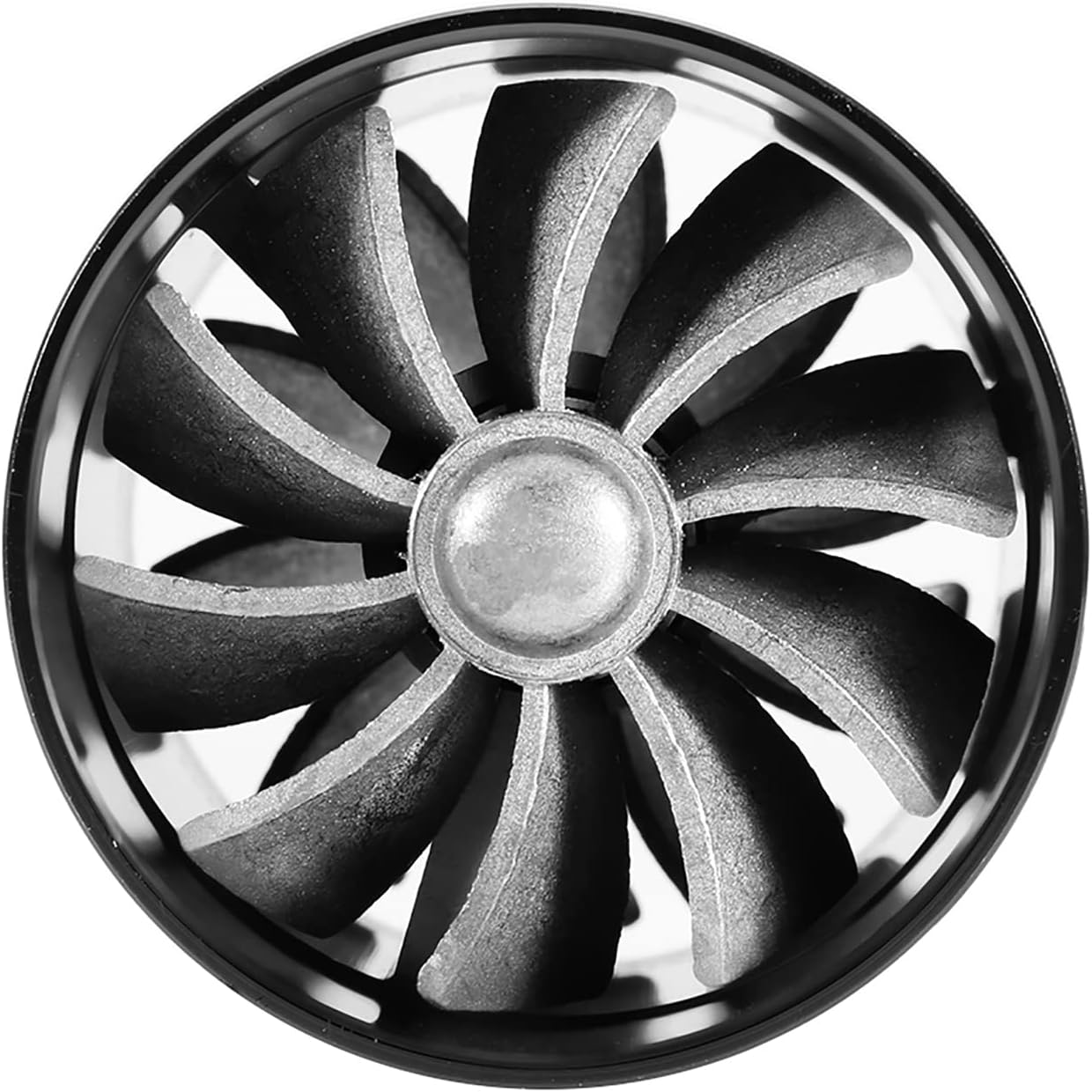 Twin Fan Turbo Air Intake for Car (Black) U227