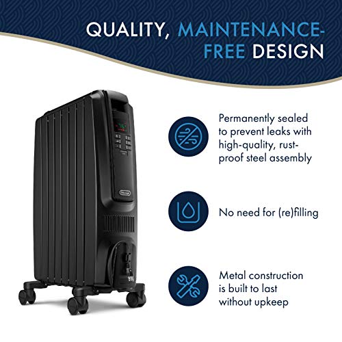 DeLonghi Radiator Space Heater 1500W V5761