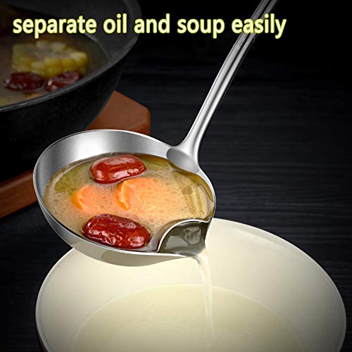 Kengqin Stainless Steel Fat Separator Ladle Skimmer Spoon Q376