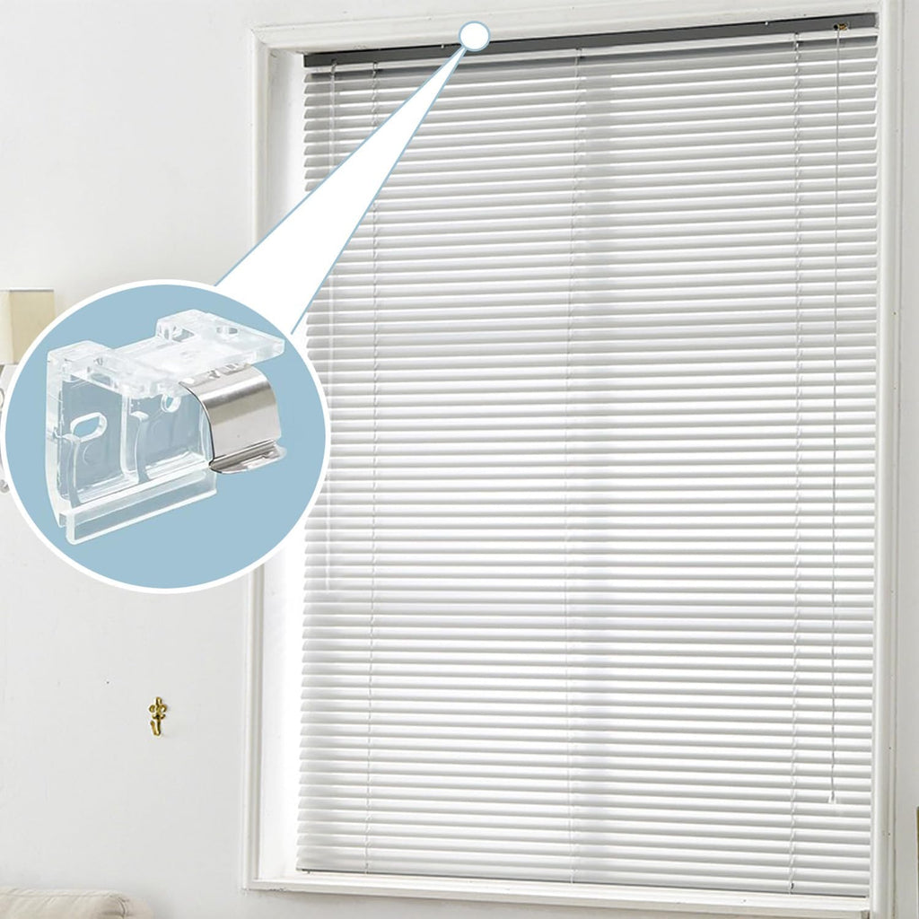 4pcs Cordless Shade Mounting Bracket with Metal Clip for 1" PVC Honeycomb Shades O633