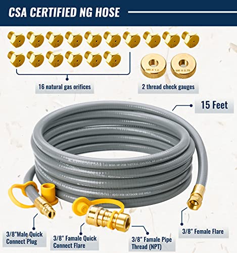 CALPOSE Propane to Natural Gas Conversion Kit Q612