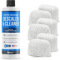 Essential Values Keurig Descaler & BONUS 6 PACK Replacement Keurig Compatilble Filters (Brewer Care Kit), Universal Descaling Solution, Decalcifier & Coffee Maker Cleaner