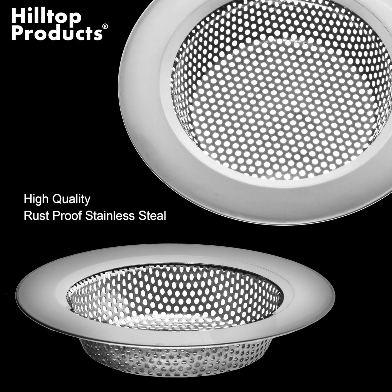 2 Pack Kitchen Sink Drain Strainer Stainless Steel M641843