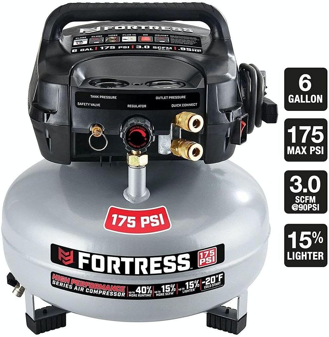 Fortress 6 Gallon 175 PSI Air Compressor Z6912