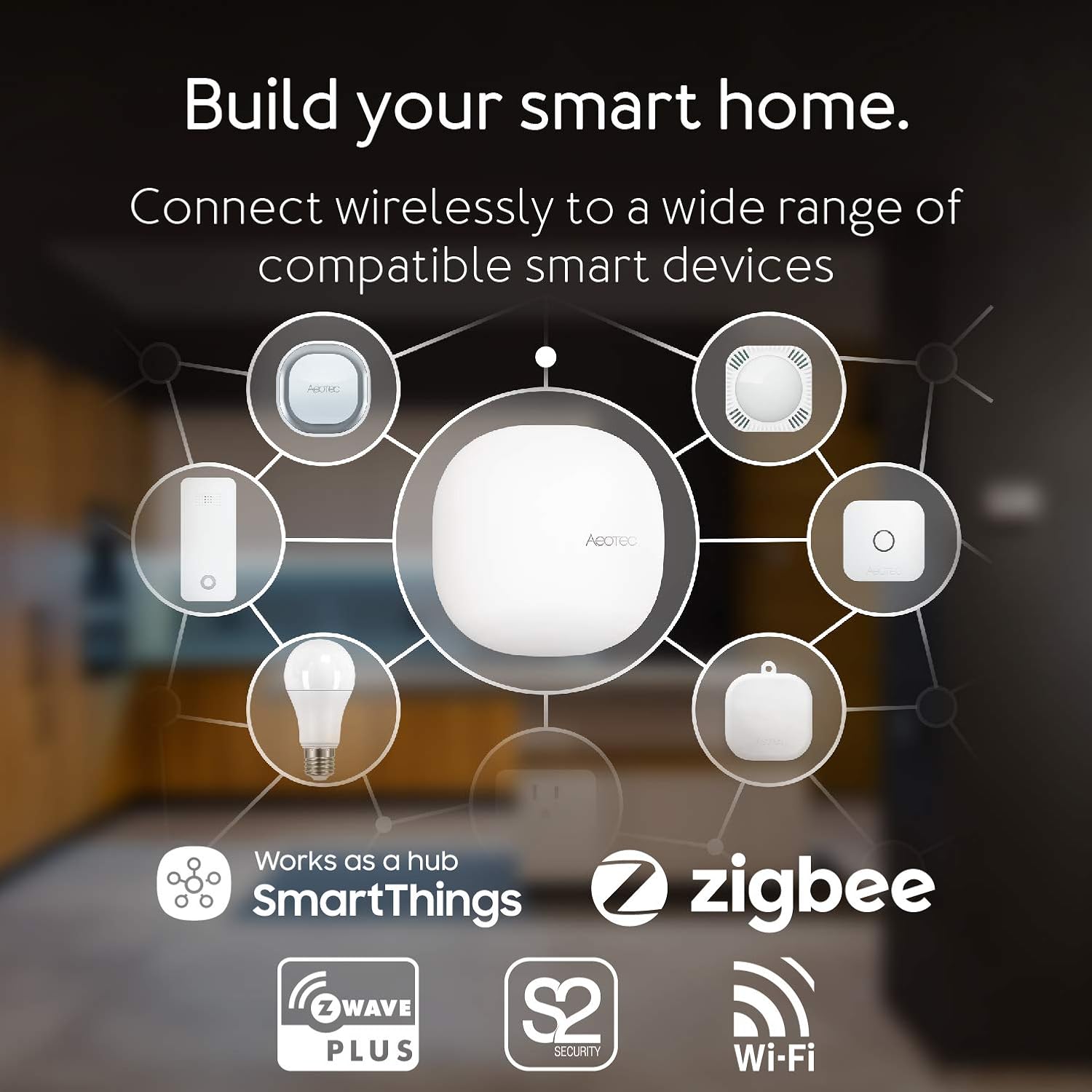 Aeotec Smart Home Hub, Z-Wave, Zigbee, Matter Gateway R98010