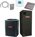 Goodman 4 TON 16 SEER Air Conditioner bundle (GSX16S481 ASPT49D14)+Accessories - Whip, Disconnect, Condenser pad and Thermostat