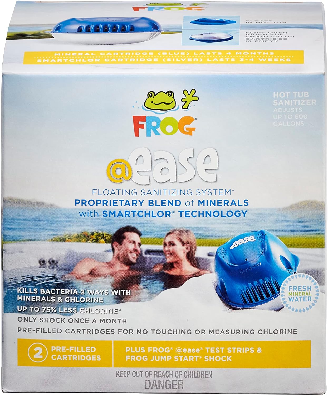 FROG @ease Floating Sanitizing System plus SmartChlor Cartridge 3 Pack U623241