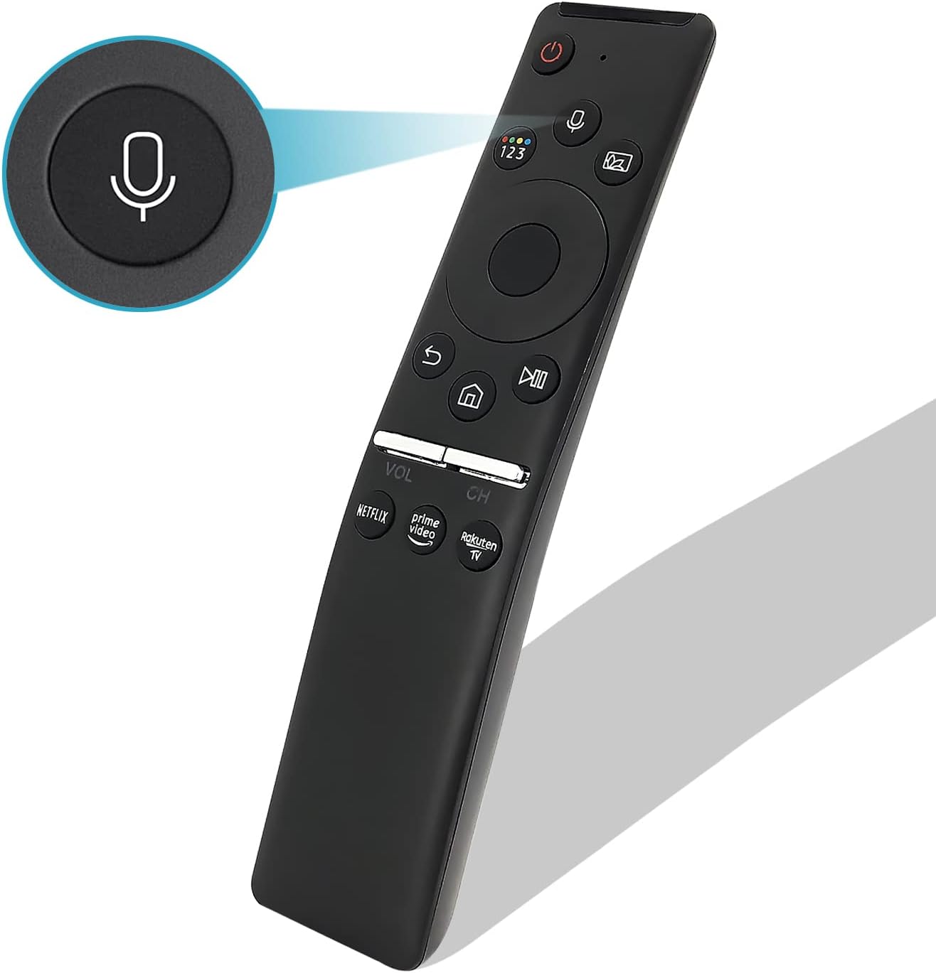 Kaedent-Remote Control for Samsung Smart Tv Voice Remote Control fit All Samsung with Voice Smart QLED LED LCD 8K 4K TVs, with Netflix, Prime Video Buttons