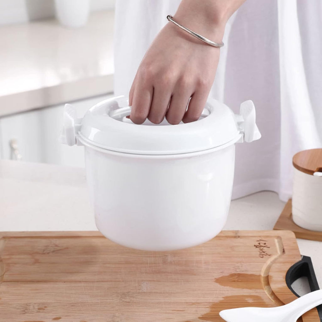 Microwave Rice Cooker 2-Pack Round Steamer Container X751