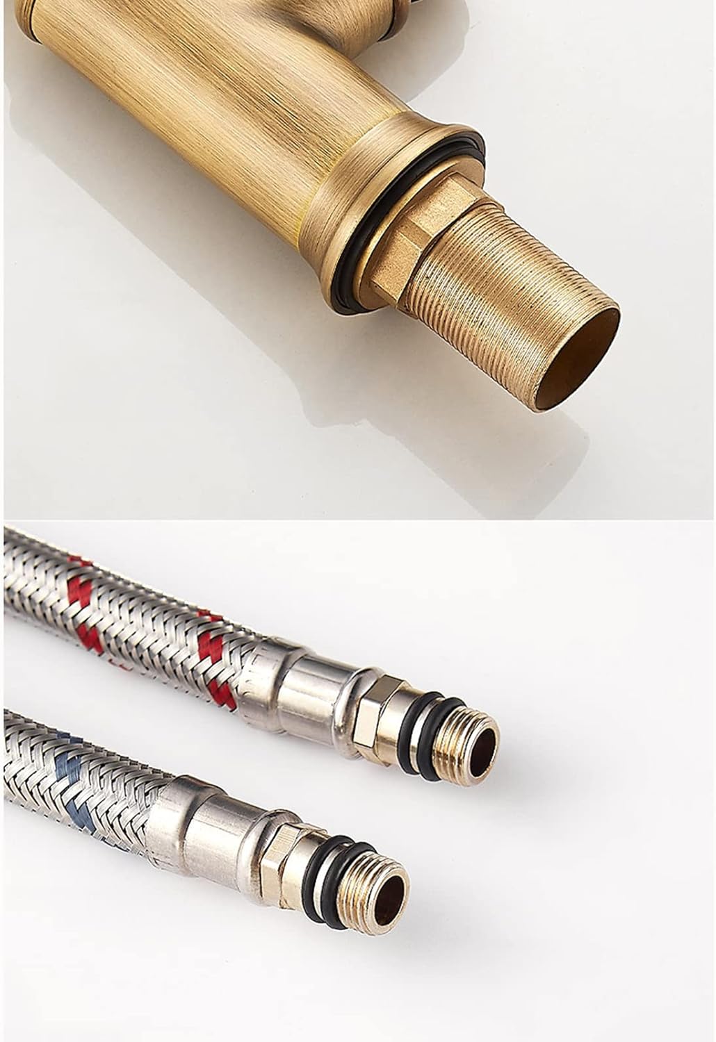 Retro Kitchen Mixer Tap Brass 360° Rotatable for Basin S4919