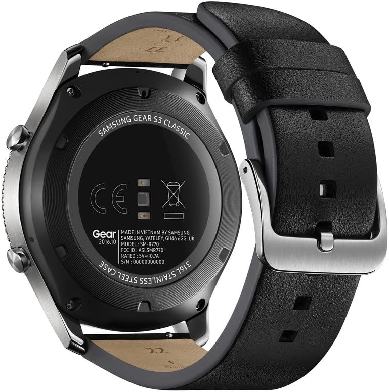 Samsung Gear S3 Classic Smartwatch SM-R770 with Leather Band, Silver B4434