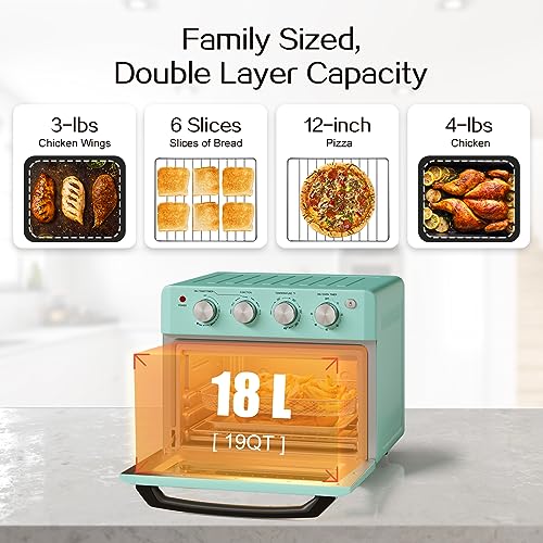 SIMOE Retro Air Fryer Toaster Oven P92392