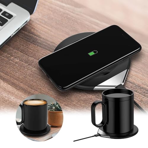 Smart Mug Warmer Set Coffee Cup Heater Electric Coaster for Home Office Desk S1174