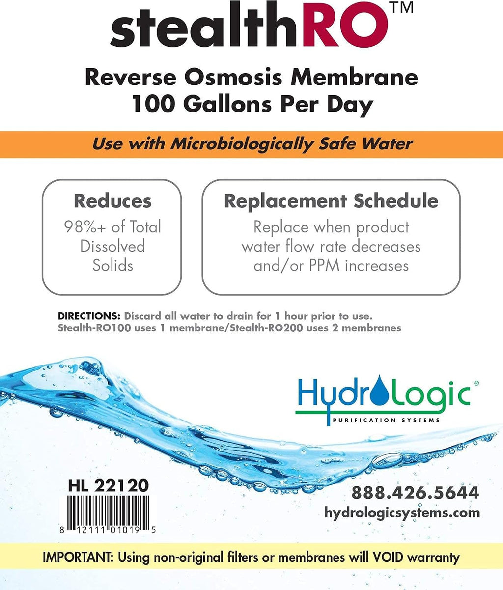 Hydro-Logic Stealth-RO100 Reverse Osmosis Membrane 100 GPD W2575