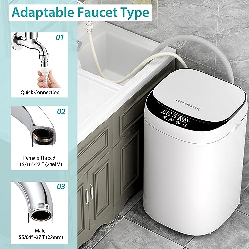 Giantex Portable Washing Machine 7.7lbs Capacity Compact Washer with Drain Pump Z521