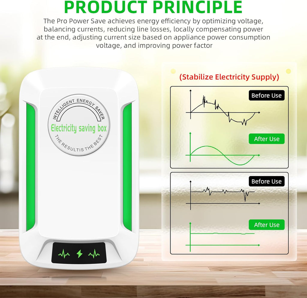 Pro Power Saver Electricity Saving Device US Plug 90V-250V 60KW 4 Pack Y317