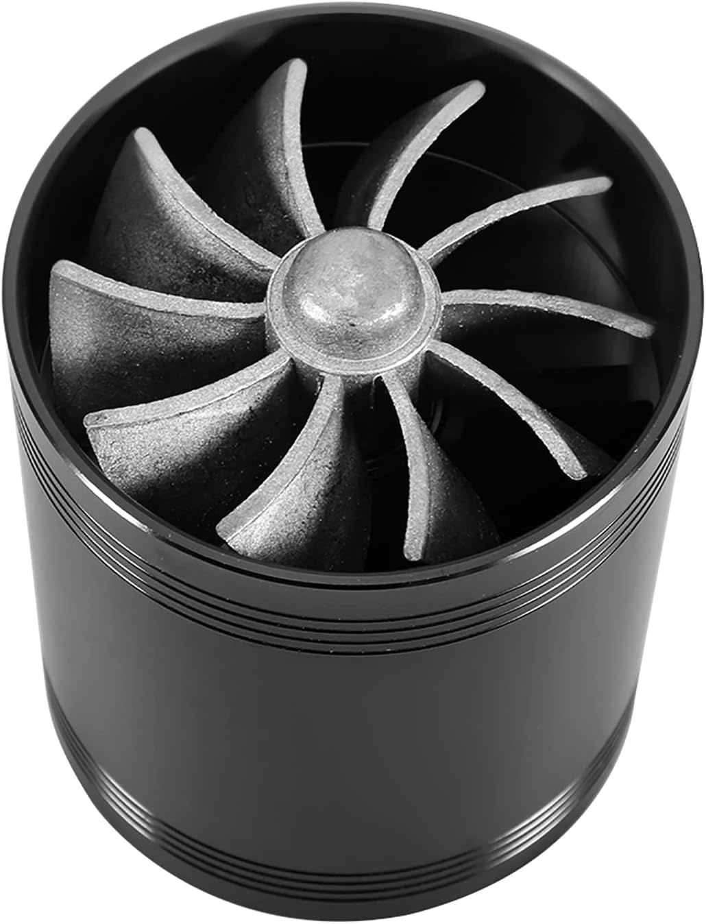 Twin Fan Turbo Air Intake for Car (Black) U227