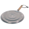 Flame Tamer SIMMER Ring Aluminum HEAT Diffuser DISTRIBUTER gas stove top stovetop with Wood Handle