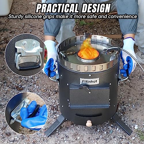 Fitinhot Rocket Stove Portable Camping Stove J5704