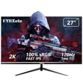 FYHXele Gaming Monitor, Computer Monitor, 1ms, Premium Display, Eye Care, DisplayPort, HDMI, VESA Mount