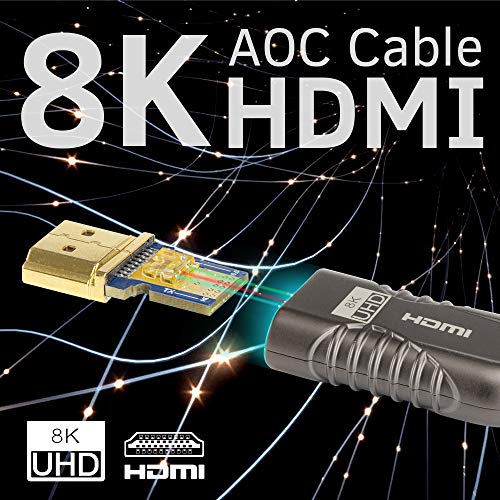 phoossno Certified 8K HDMI 2.1 Fiber Optical Cable N800