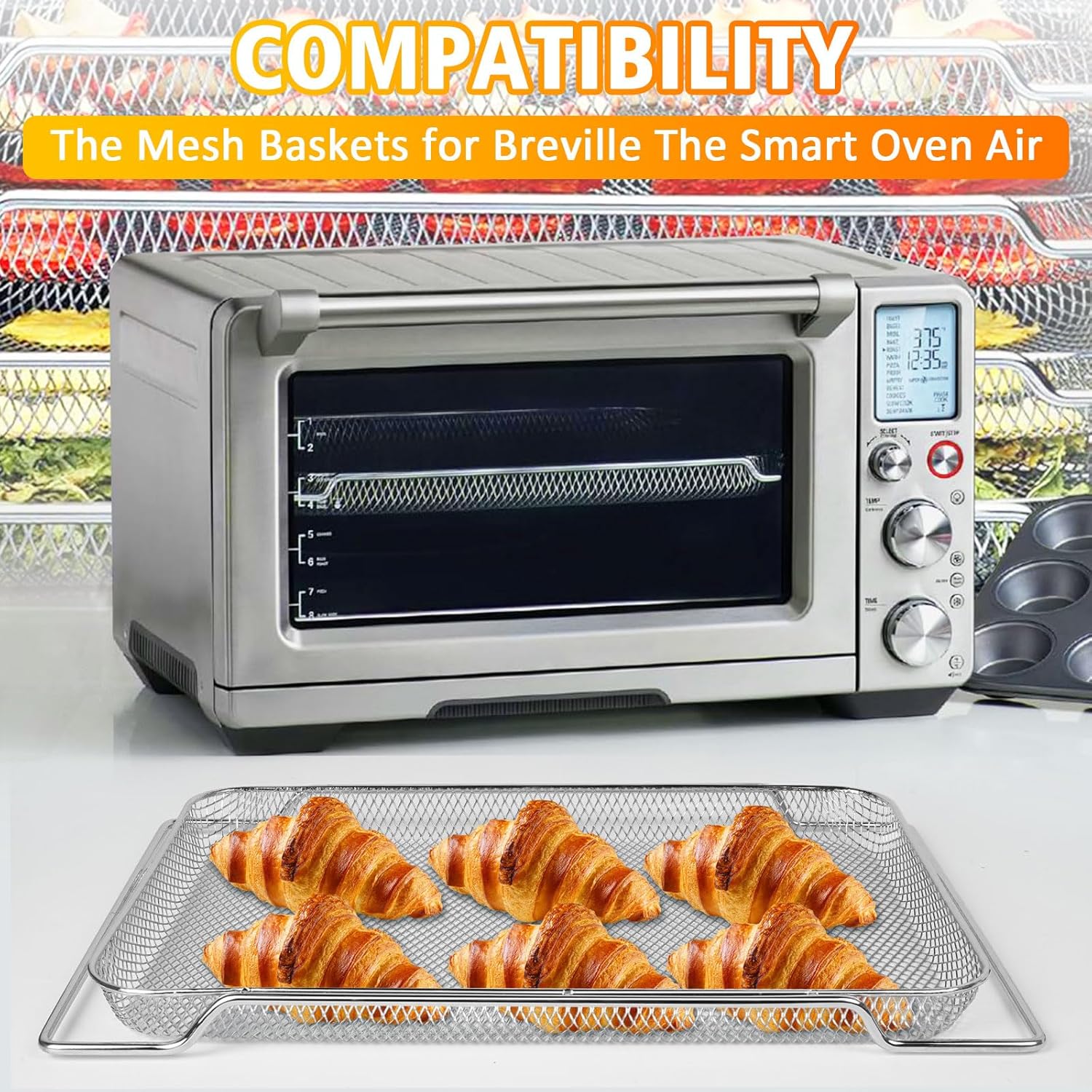 Stainless Steel Air Fryer Basket for Breville Smart Oven Air Fryer Pro N26398