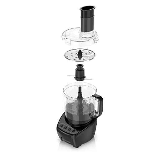 BLACK+DECKER 8-Cup Food Processor, Dishwasher Safe, Black H2519