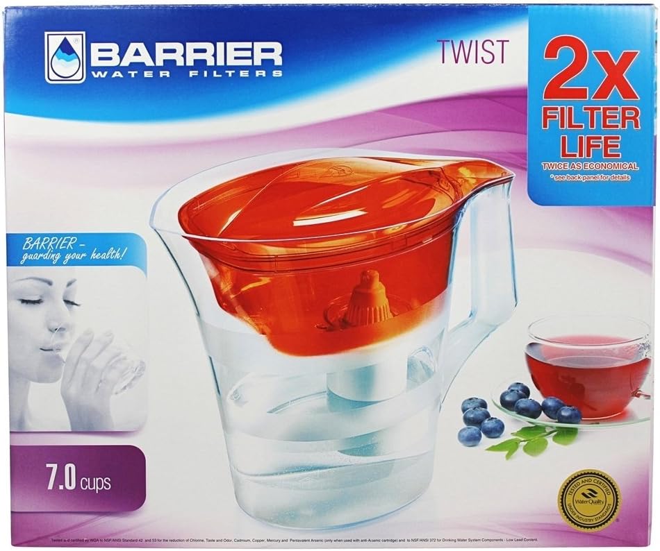 New Wave Enviro Barrier Water Filter Pitcher Grand Blue Z76760