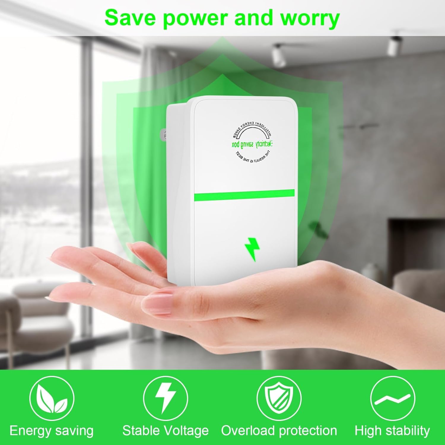 Power Saver Pro Energy Saving Device US Plug 6 Pack B80912