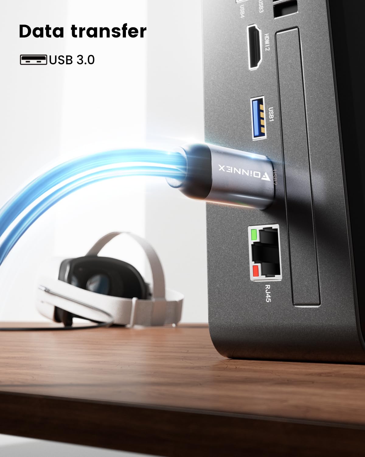 FOINNEX Link Cable 16FT, USB 3.0 to USB-C for Quest 2/3 and PC VR B262