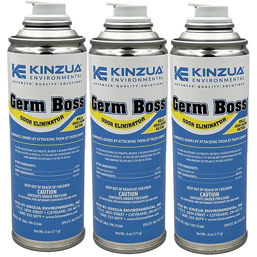 Germ Boss | Fogger, Germ Bomb | Kills Odor Causing Bacteria | Bomb for Mold & Mildew & Smoke Odors | Fresh Scent | Total Release Can Covers 1,000 Cubic Feet | Professional-Formula