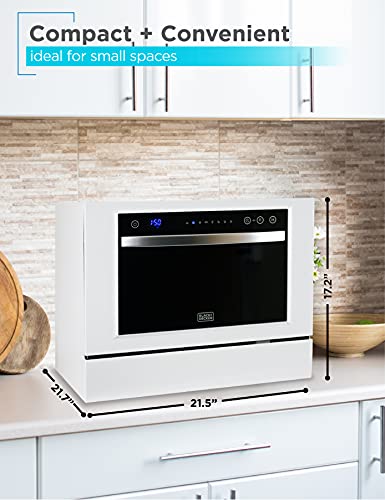 BLACK+DECKER BCD6W 6 Place Setting Compact Countertop Dishwasher C892