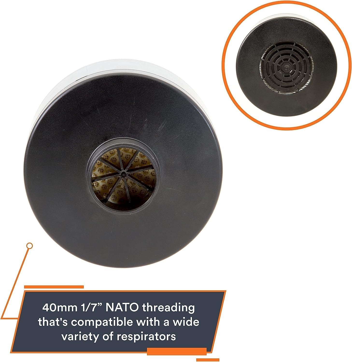 MIRA Safety CM-7M NBC-77 SOF 40mm CBRN Gas Mask Filter G813