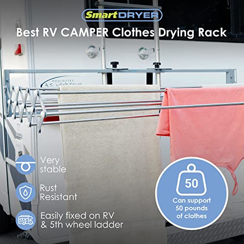 Smartdryer Retractable Clothes Drying Rack for Indoor/Outdoor Use W94920