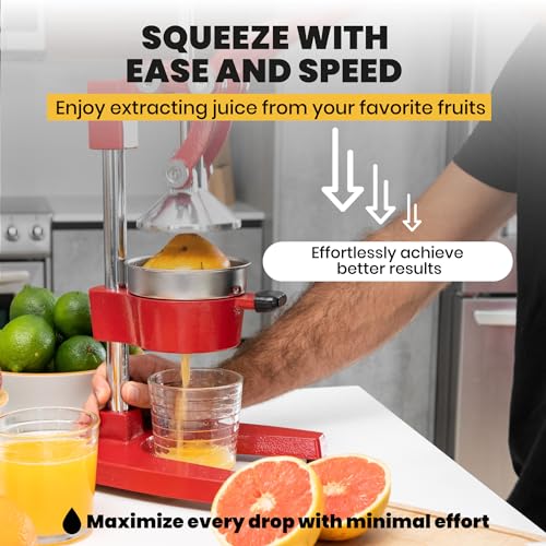 Metal Citrus Juicer Manual Orange Squeezer Press W7097