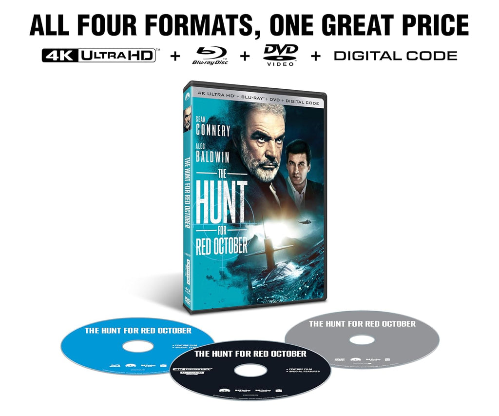The Hunt for Red October 4K UHD + Blu-ray + DVD + Digital