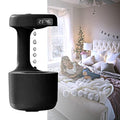Anti-gravity Droplet Humidifier, 2024 New Bedroom Anti-gravity Humidifier, 800ml Water Capacity Mini Air Humidifier with LED Smart Display Clock, USB rechargeable Quiet Humidifier