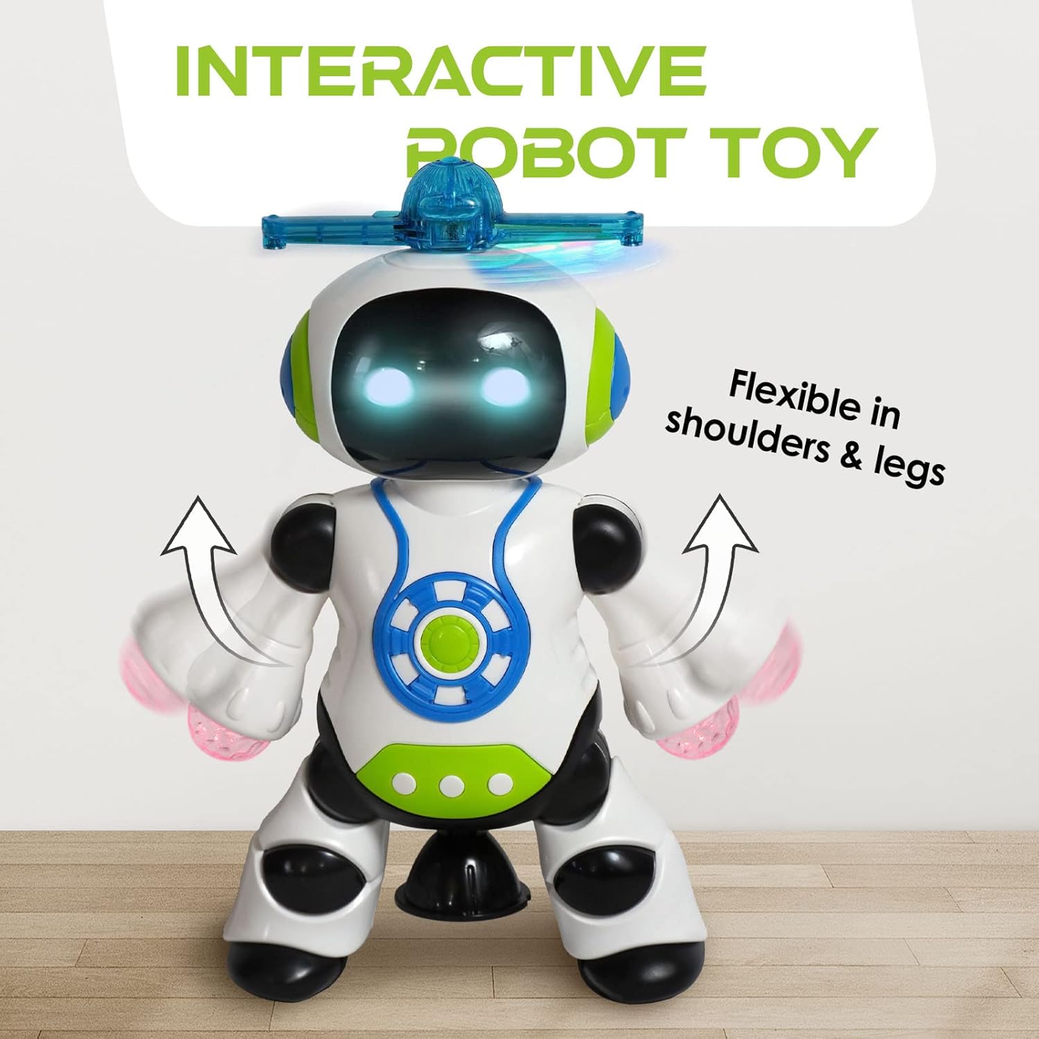 ACED Dancing Robot Toy with LED Lights and Music for Kids S433483
