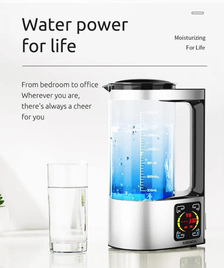 Hydrogen Water Bottle Portable Ionizer with PEM and SPE Technology D6575